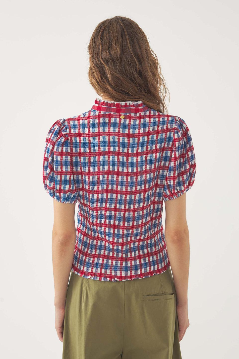 Elaine Turner Polly Smocked Blouse