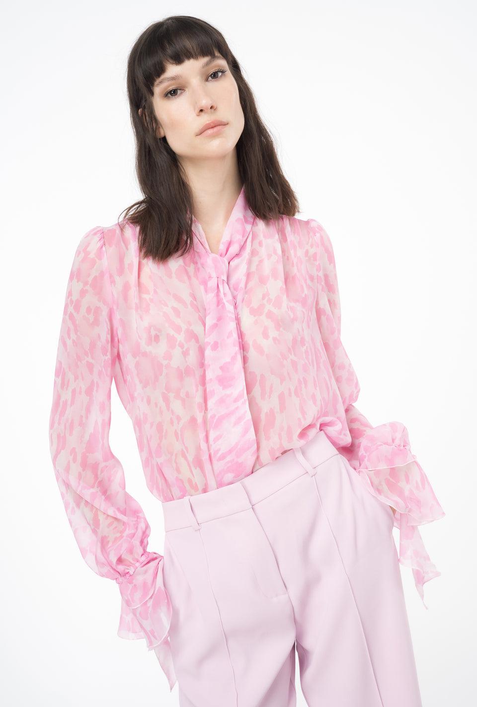 elaine turner Printed Chiffon Blouse