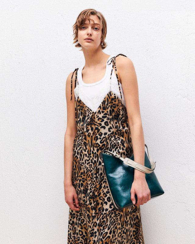 Elaine Turner Printed Viscose Slipdress Dress