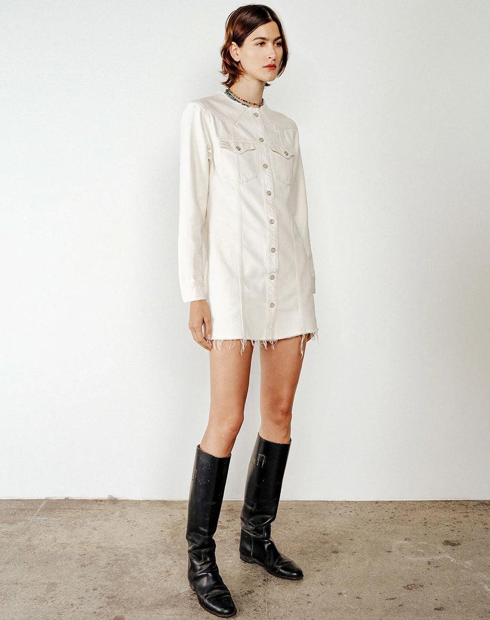 elaine turner Riley Denim Mini Dress