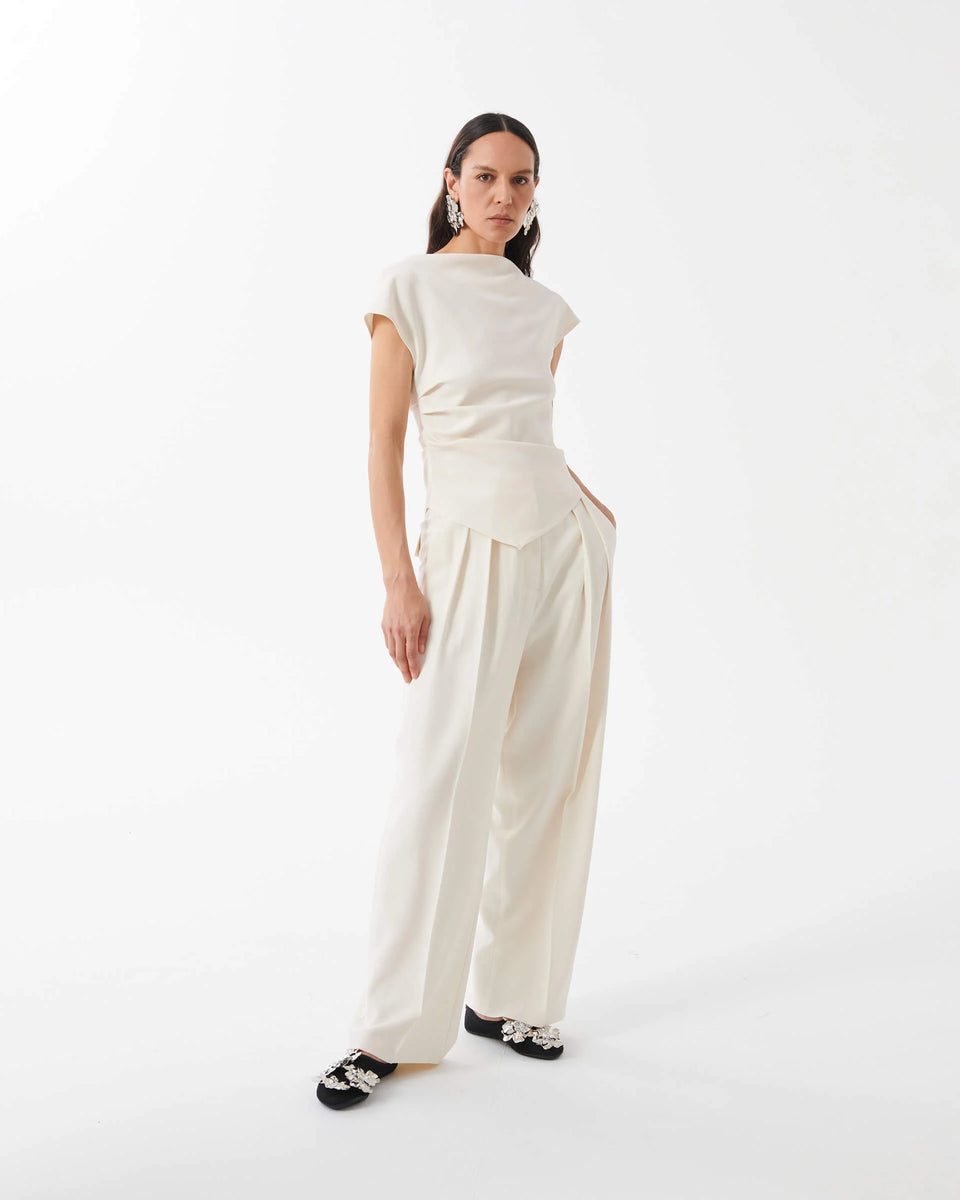 Elaine Turner Sea Salt Blouse