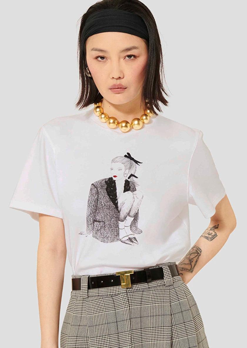 Elaine Turner Taragirl White T-Shirt