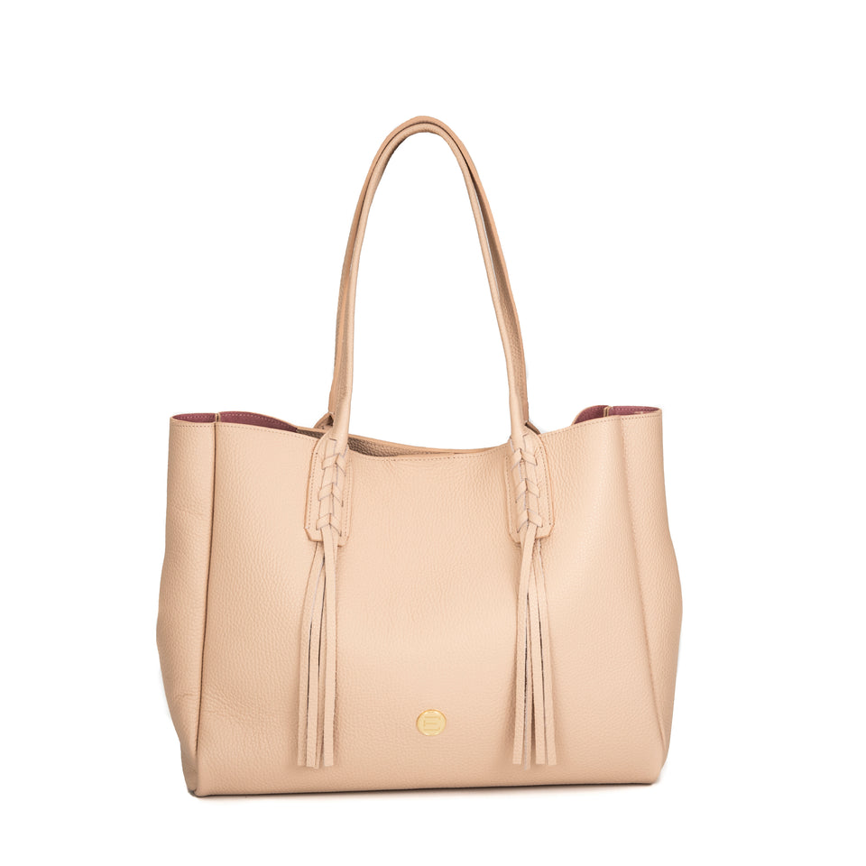elaine turner The Ali Tote- Nude Pebble Leather