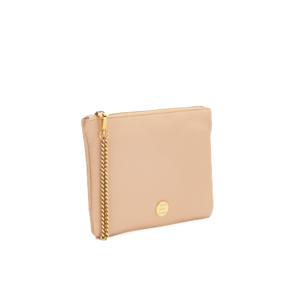 Elaine Turner The Gigi Zip Pouch - Nude Pebble
