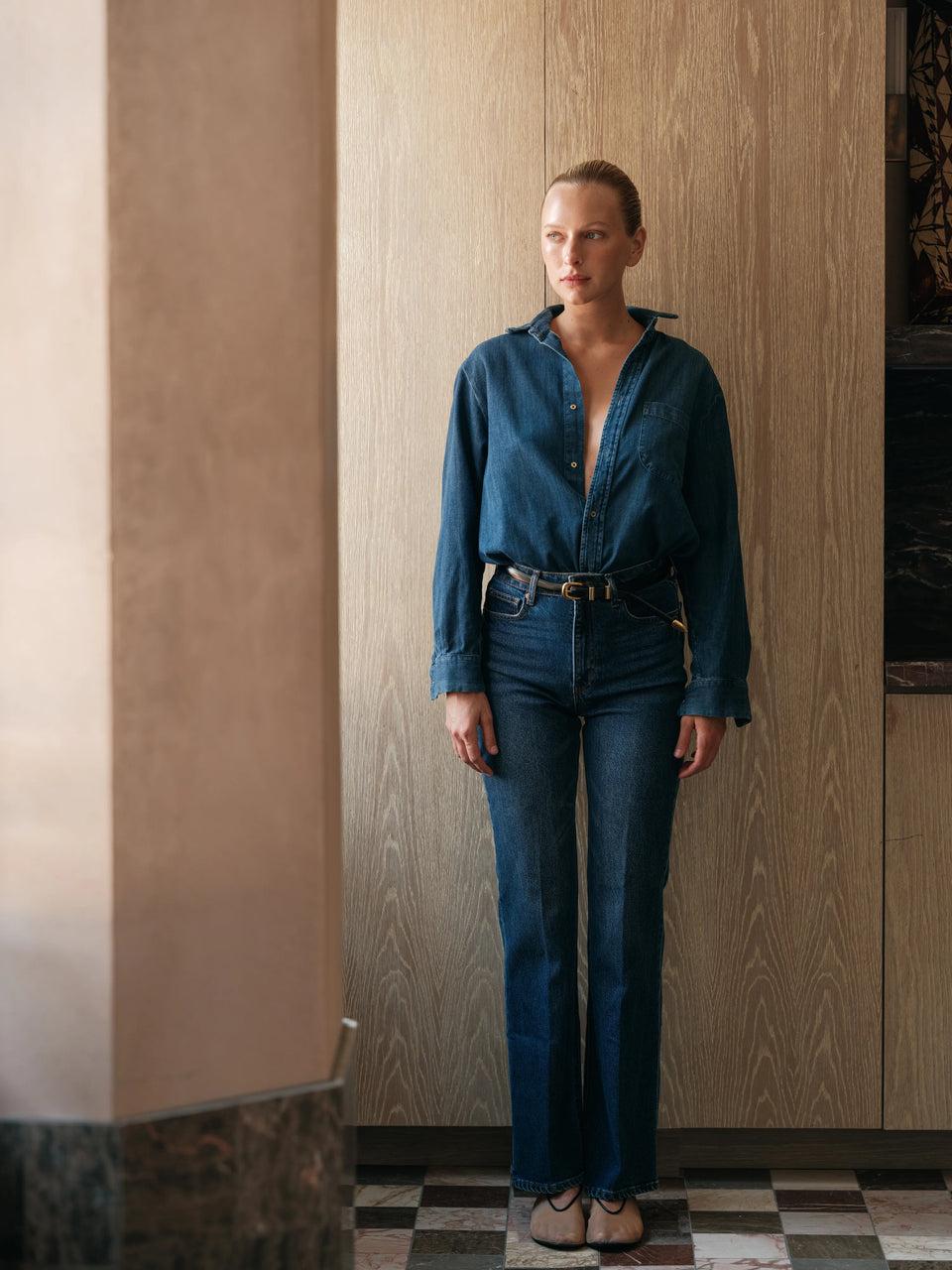 Elaine Turner The Men's Shirt- Denim