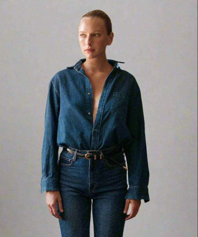 elaine turner The Men's Shirt- Denim