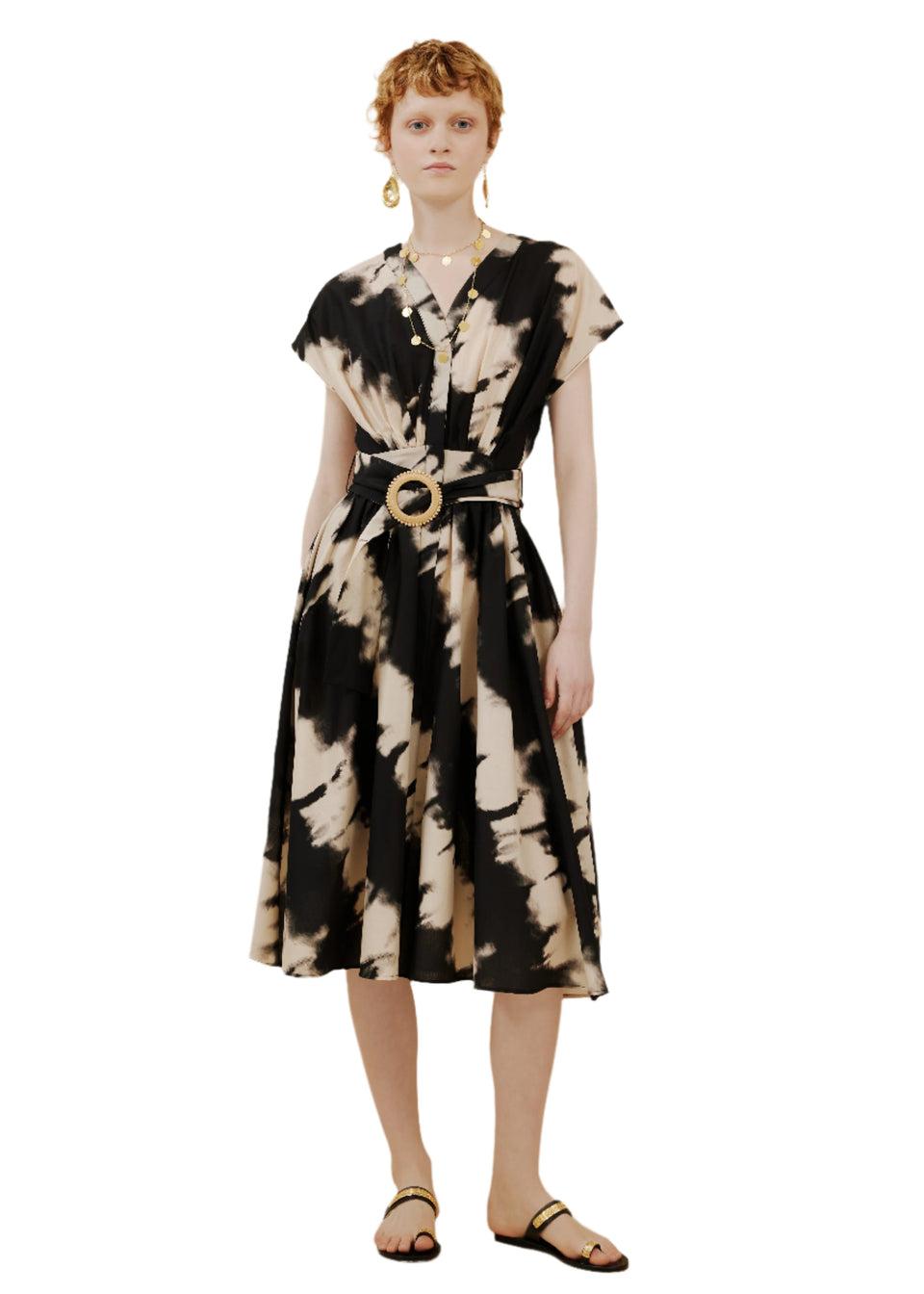 elaine turner Tie Dye Midi Dress