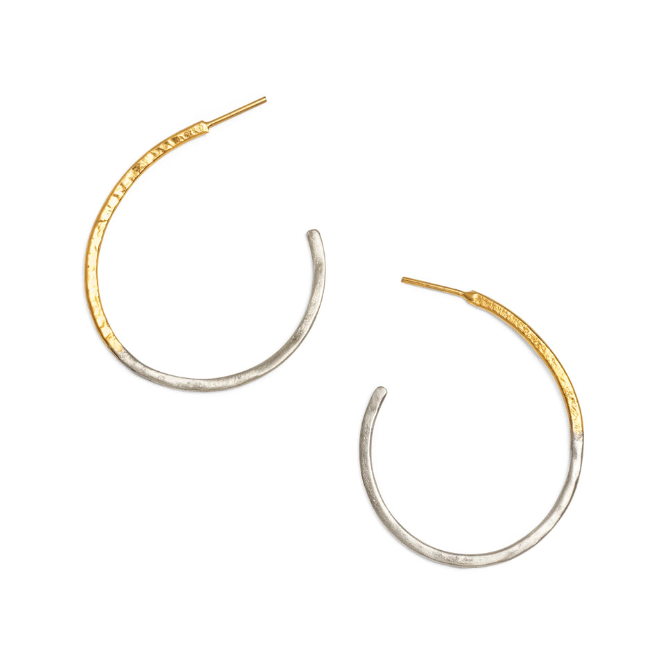 elaine turner Variance Hoop Earrings- Gold/Sterling