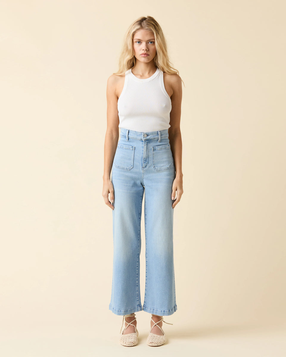 Elaine Turner Virginia Wideleg Ankle- Pebble Beach