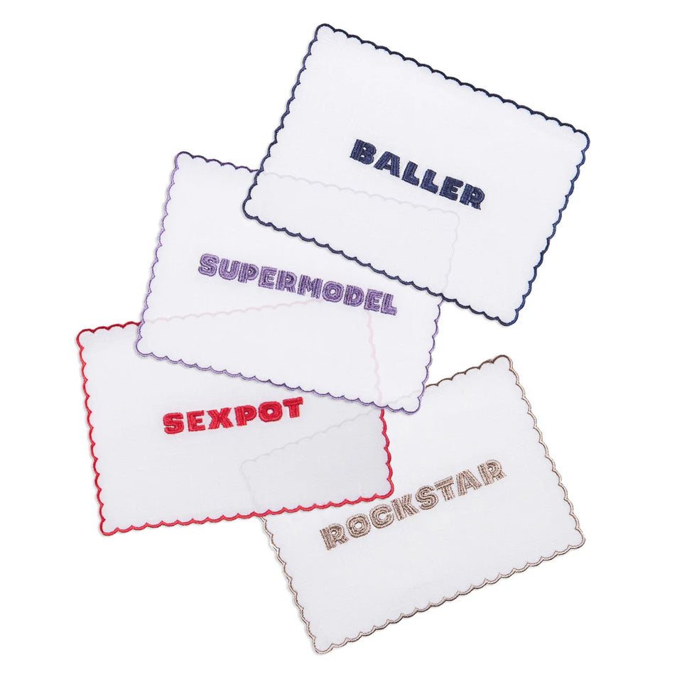 elaine turner Who's Who Cocktail Napkins