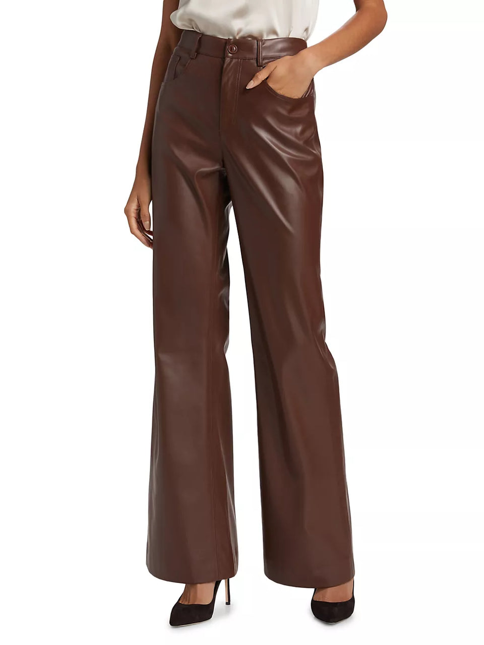 Elaine Turner Zenobia Vegan Leather Pants