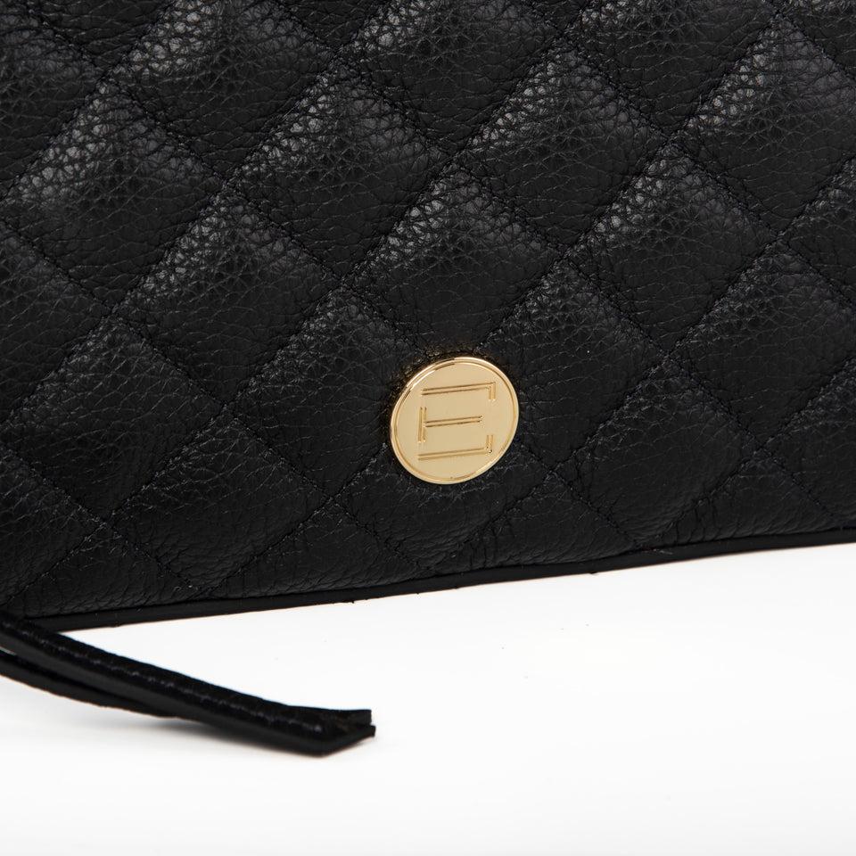 Elaine Turner Jackie Camera Bag- Black Quilted Pebble Leather