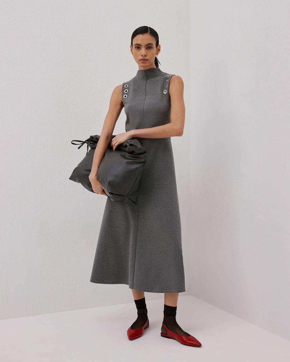 elaine turner Nickel Eyelet Sleeveless Fleece Dress