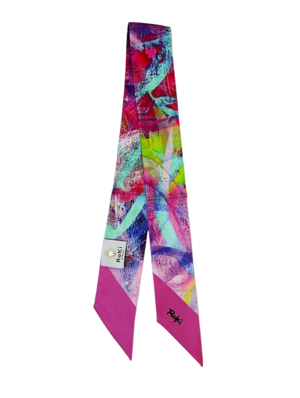 Elaine Turner NOLA RoKi Silky Scarf By Debbie Pakzaben (Purple /Pink)