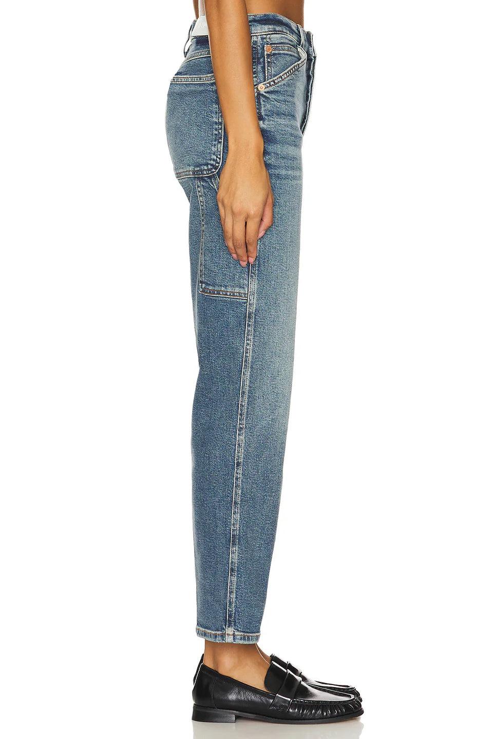 Elaine Turner Painter Stover Pipe Jeans- Crafted Indigo