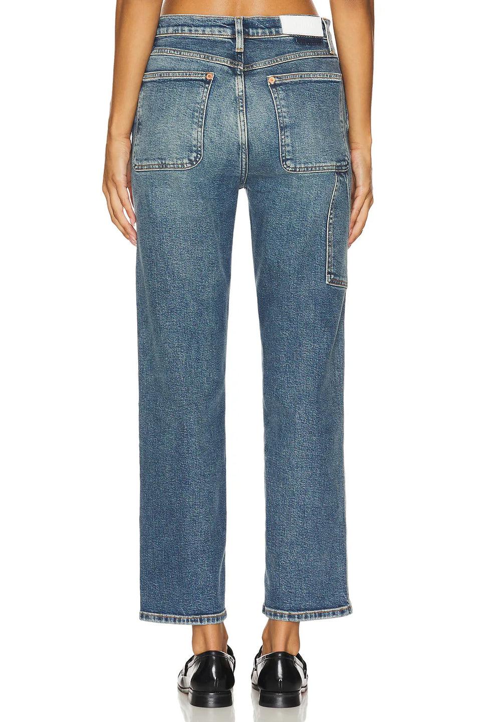 Elaine Turner Painter Stover Pipe Jeans- Crafted Indigo