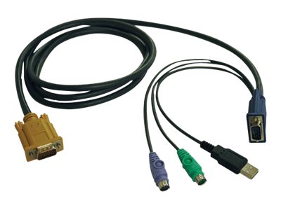elara Eaton Tripp Lite Series 6ft USB / PS2 Cable Kit for KVM Switches B020-U08 / U16 & B022-U16 6'