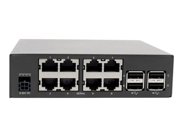 Elara Eaton Tripp Lite Series 8-Port Console Server Built-In Modem Dual GbE NIC Flash Dual SIM