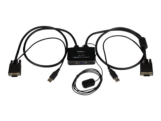 elara StarTech.com 2 Port USB VGA Cable KVM Switch