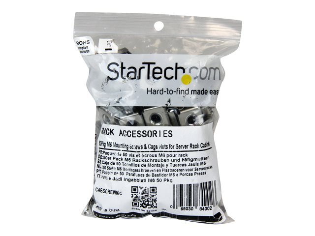 Elara StarTech.com M6 Screws And Cage Nuts