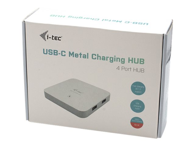 Elara I-Tec USB-C Metal Charging HUB 4x USB 3.0 + Power Delivery 60W