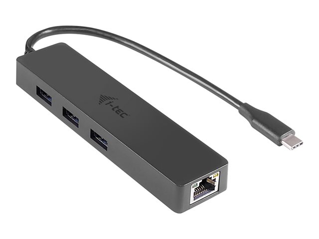 elara i-Tec USB C Slim 3-port HUB with Gigabit Ethernet adapter