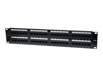 Elara Intellinet Patch Panel Cat5e UTP 48-Port 2U Black