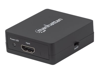 Elara Manhattan HDMI Splitter 2-Port 1080p Black Displays Output From X1 HDMI Source To X2 HD Displays (same Output To Both Displays) USB-A Powered (ca