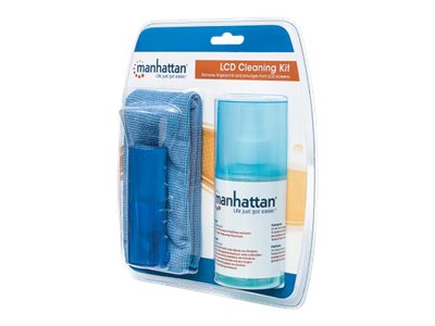 Elara Manhattan LCD Cleaning Kit Alcohol-free Includes Cleaning Solution (200ml) Brush And Microfibre Cloth Ideal For Use On Monitors/laptops/keyboards/