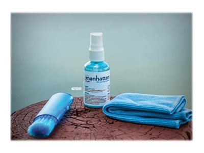Elara Manhattan LCD Cleaning Kit (mini) Alcohol-free Includes Cleaning Solution (60ml) Brush And Microfibre Cloth Ideal For Use On Monitors/laptops/keyb