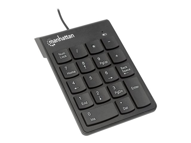Elara Manhattan Numeric Keypad Wired USB-A 18 Full Size Keys Black Membrane Key Switches Windows And Mac Three Year Warranty Blister