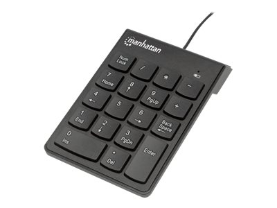 Elara Manhattan Numeric Keypad Wired USB-A 18 Full Size Keys Black Membrane Key Switches Windows And Mac Three Year Warranty Blister