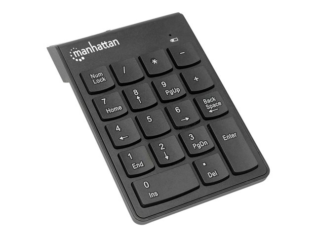Elara Manhattan Numeric Keypad Wireless (2.4GHz) USB-A Micro Receiver 18 Full Size Keys Black Membrane Key Switches Auto Power Management Range 10m