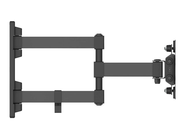 Elara Manhattan TV & Monitor Mount Wall Full Motion 1 Screen Screen Sizes: 13-27" Black VESA 75x75 To 100x100mm 20kg Tilt & Swivel With 3 Pivots Li