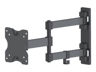 elara Manhattan TV & Monitor Mount Wall Full Motion 1 screen Screen Sizes: 13-27" Black VESA 75x75 to 100x100mm 20kg Tilt & Swivel with 3 Pivots Li
