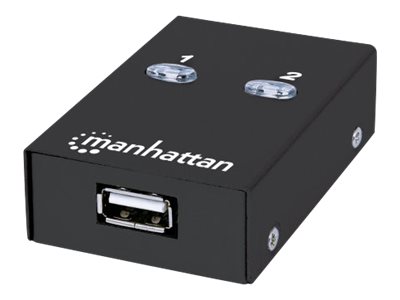 Elara Manhattan USB-A Automatic Sharing Switch 2x USB-B Ports 480 Mbps (USB 2.0) Dual Control (Auto-Sensing Or Manual) Bus Powered Hi-Speed USB Inc 1x