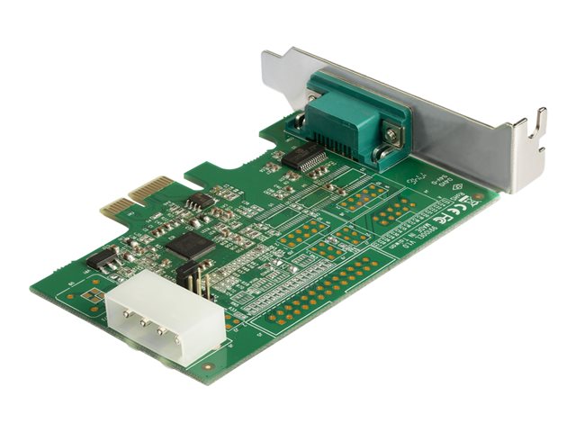 Elara StarTech.com 1-port PCI Express RS232 Serial Adapter Card PCIe RS232 Serial Host Controller Card PCIe To Serial DB9 COM Port 16950 UART Low Profil