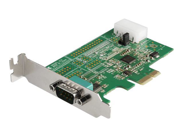 elara StarTech.com 1-port PCI Express RS232 Serial Adapter Card PCIe RS232 Serial Host Controller Card PCIe to Serial DB9 COM Port 16950 UART Low Profil