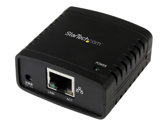 elara StarTech.com 10/100Mbps Ethernet to USB 2.0 Network Print Server