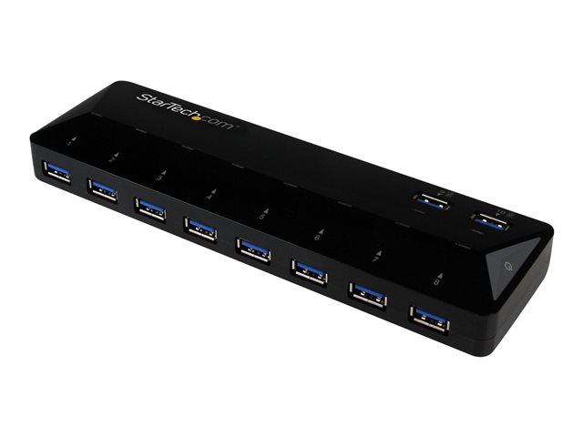 elara StarTech.com 10 Port USB 3.0 Hub with Charge & Sync Ports