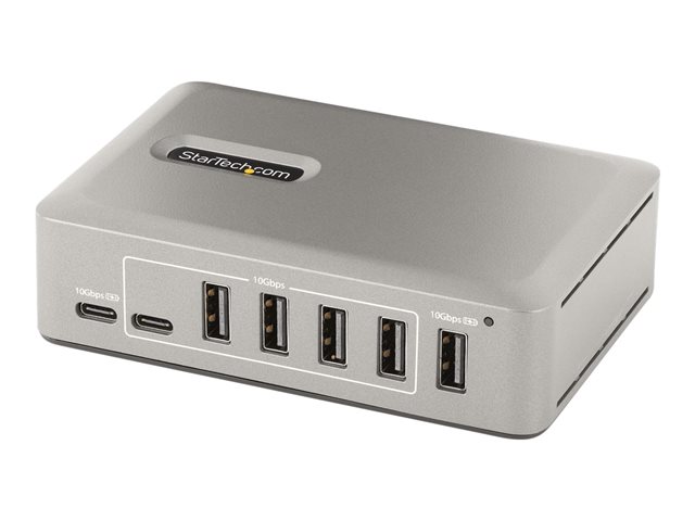 Elara StarTech.com 10-Port USB-C Hub 8x USB-A + 2x USB-C Self-Powered W/ 65W Power Supply USB 3.1 10Gbps Hub W/ BC1.2 Charging Desktop/Laptop USB Hub Wi