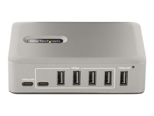 Elara StarTech.com 10-Port USB-C Hub 8x USB-A + 2x USB-C Self-Powered W/ 65W Power Supply USB 3.1 10Gbps Hub W/ BC1.2 Charging Desktop/Laptop USB Hub Wi