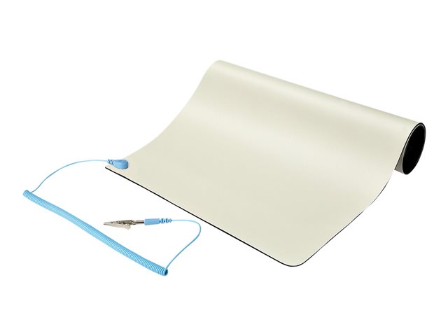 Elara StarTech.com 11x18in Anti Static Mat ESD Mat For Electronics Repair Anti Static Desk Mat W/Detachable Grounding Wire ANSI/ESD S 4.1 Compliant Flex