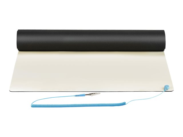 Elara StarTech.com 11x18in Anti Static Mat ESD Mat For Electronics Repair Anti Static Desk Mat W/Detachable Grounding Wire ANSI/ESD S 4.1 Compliant Flex