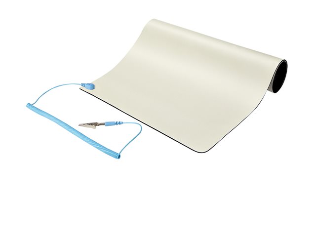 Elara StarTech.com 11x18in Anti Static Mat ESD Mat For Electronics Repair Anti Static Desk Mat W/Detachable Grounding Wire ANSI/ESD S 4.1 Compliant Flex