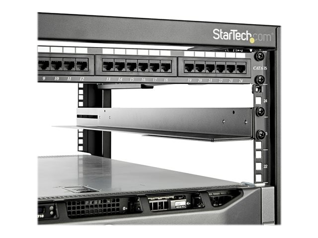 elara StarTech.com 1U 19 inch Server Rack Rails 24-36 inch Adjustable Depth Universal 4 Post Rack Mount Rails Network Equipment/Server/UPS Mounting Rail