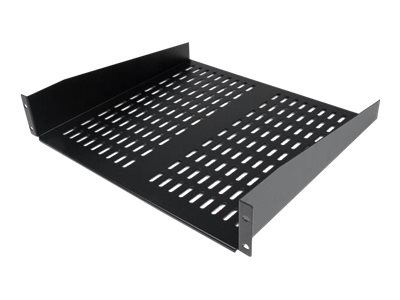elara StarTech.com 1U Server Rack Shelf 2U 16in Universal Fixed Vented Network Rack Shelf/Cantilever Tray for 19" AV/Data/Network Equipment Enclosure w/Cag