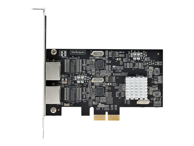 elara StarTech.com 2-Port 2.5Gbps NBASE-T PCIe Network Card Intel I225-V Dual-Port Computer Network Card Multi-Gigabit NIC PCI Express Server LAN Card