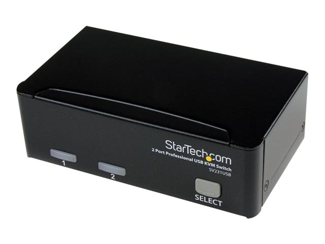 elara StarTech.com 2 Port Professional USB KVM Switch Kit with Cables