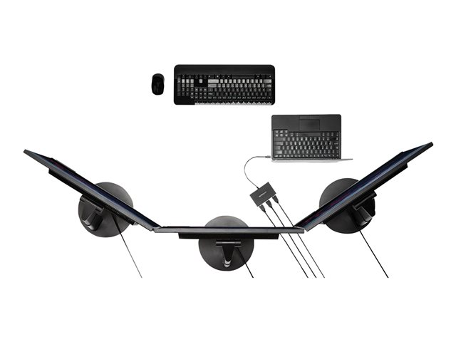 Elara StarTech.com 3-Port Multi Monitor Adapter DisplayPort 1.2 To HDMI MST Hub Triple 1080p HDMI Monitor Video Splitter For Extended Desktop Mode On Win